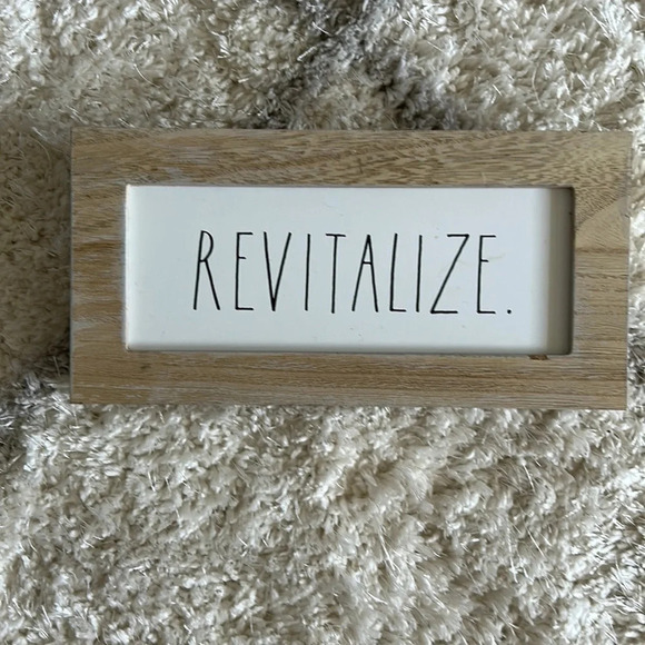 Rae Dunn revitalize sign wooden inspirational sign - Picture 2 of 5